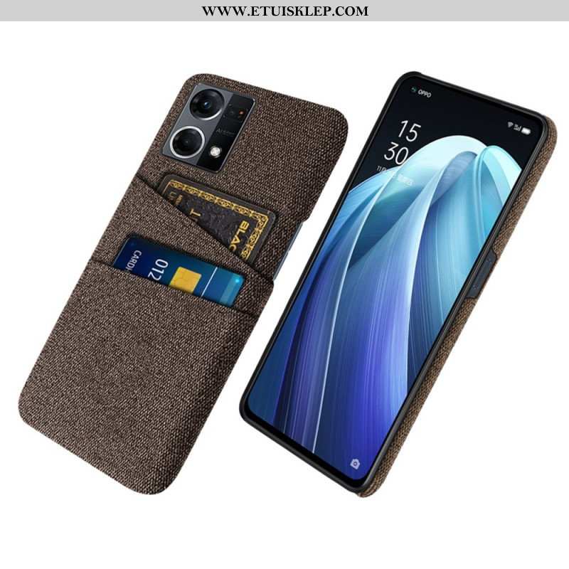 Etui do Oppo Reno 7 Posiadacz Karty Tkaniny